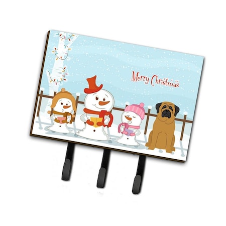 Carolines Treasures Merry Christmas Carolers Mastiff Leash or Key Holder BB2349TH68